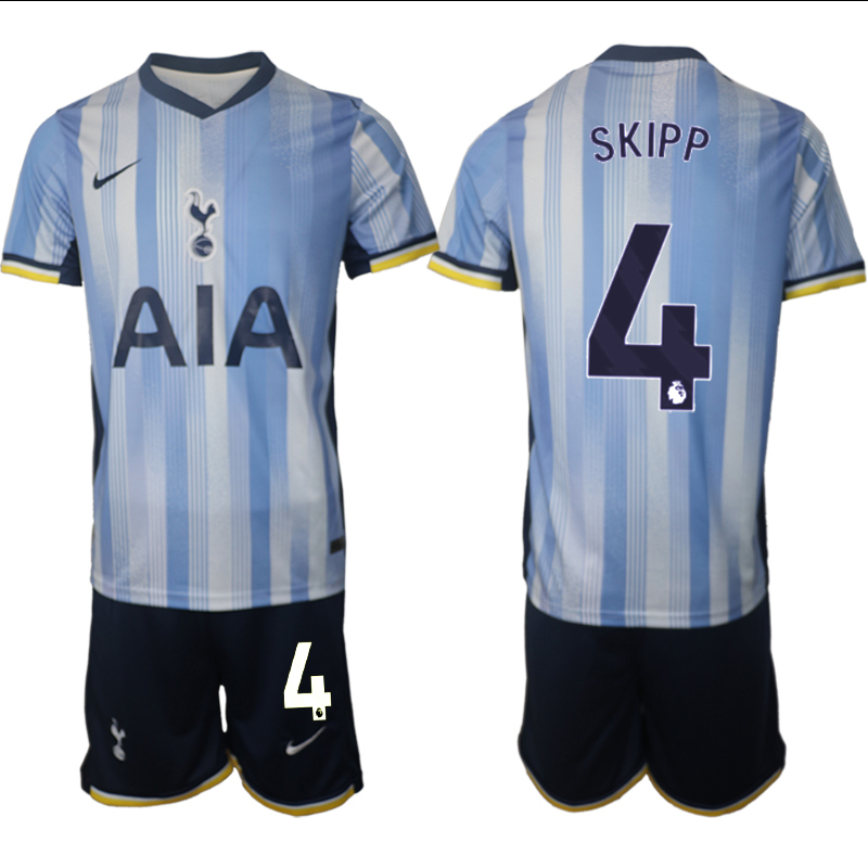 Men 2024-2025 Club Tottenham away Blue #4 Soccer Jersey->tottenham jersey->Soccer Club Jersey